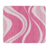 Planche à découper aux vagues roses (Devant)
