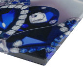 Planche à découper avec design de couleurs Bleu Bl (Coin)