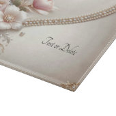 Planche à découper avec embellissements floraux et (Coin)
