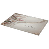 Planche à découper avec embellissements floraux et (Coin)
