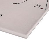 Planche à découper avec texte de groupe rose des f (Coin)