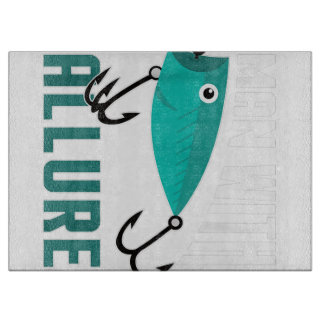 Planche À Découper Avec With Allure Fishing Lure Pun Fisherman T-shir