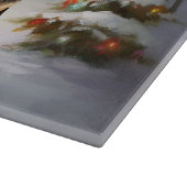 Planche À Découper Aventure de Noël de la caravane du Beagle d'hiver (Coin)