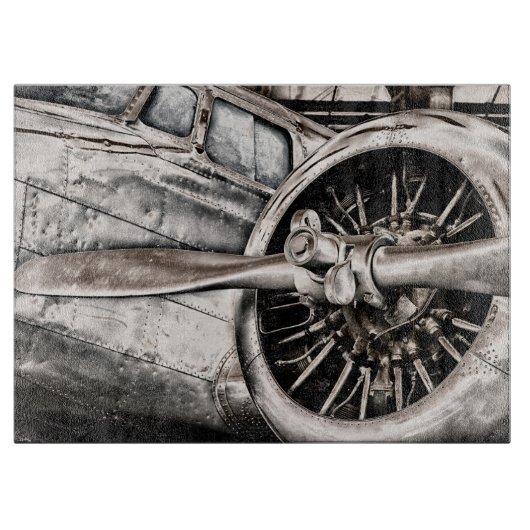 Planche À Découper Avion vintage (Devant)