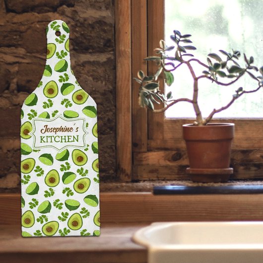 Planche À Découper Avocado personnalisé, Verre de cuisine