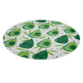 Planche À Découper Avocado, timbre texturé, motif transparent. (Coin)