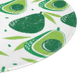 Planche À Découper Avocado, timbre texturé, motif transparent. (Coin)