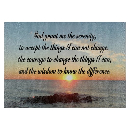 Planche À Découper AWE Inspiring Serenity Prayer (Devant)