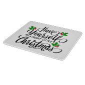 Planche À Découper Ayez-vous un joyeux petit Noël (Coin)