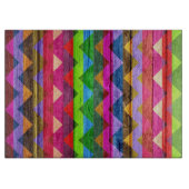 Planche À Découper Aztec Chevron Wood Abstrait (Devant)