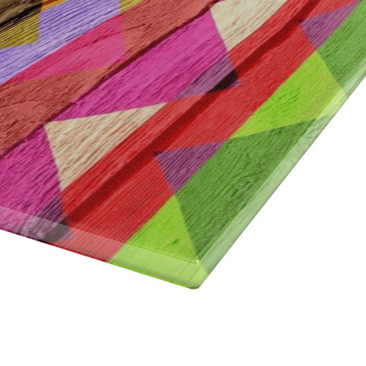 Planche À Découper Aztec Chevron Wood Abstrait (Coin)