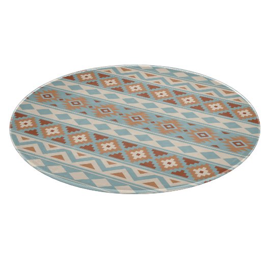 Planche À Découper Aztec Essence Ptn IIIb Blue Cream Terracottas (Coin)