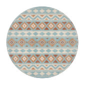 Planche À Découper Aztec Essence Ptn IIIb Blue Cream Terracottas (Devant)