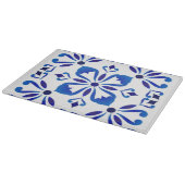 Planche À Découper Azure Arabesque Floral Geometry Elegant Coastal (Coin)