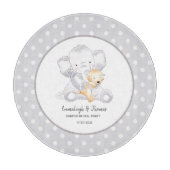 Planche À Découper Baby Eléphant bébé moderne Parti neutre de genre (Devant)