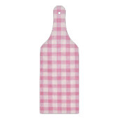 Planche À Découper Baby Pink Gingham Pattern (Devant)