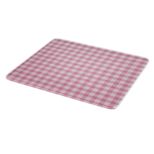 Planche À Découper Baby Pink Gingham Pattern (Coin)
