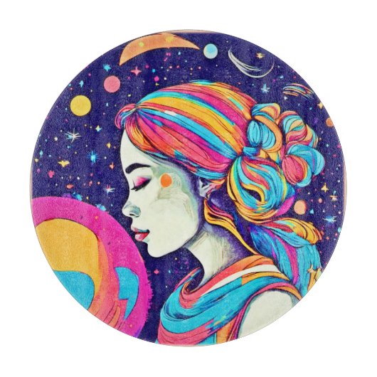 Planche À Découper Badaist Moon Girl Art (Devant)