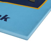 Planche À Découper Badge du pêcheur de combat de l'Alaska (Coin)