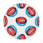 Planche À Découper Badges de patchs de dessin : Retro Pop (Devant)