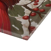 Planche À Découper Baies rouges d'oiseaux du Cardinal Nord (Coin)