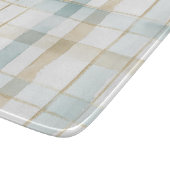 Planche À Découper Baigne de mariage à carreaux bleu crème blanc (Coin)