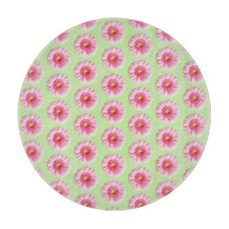Planche À Découper Baise rose sur Mint Pastel Cercle de cuisine