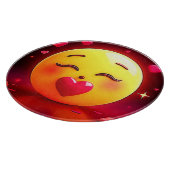 Planche À Découper Baiser Emoji Coeurs soufflants (Coin)