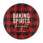 Planche À Découper Baking Spirits Bright Buffalo Plaid Christmas (Devant)