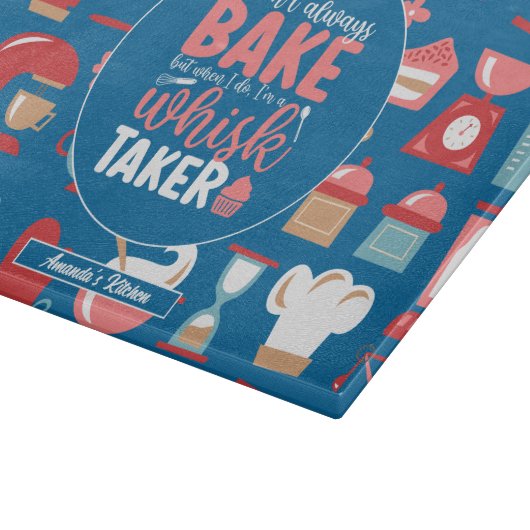 Planche À Découper Baking Whisk Taker Cool Retro Baker Motif (Coin)