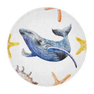 Planche À Découper Baleine à graphisme d'entreprise : Tableau de chan