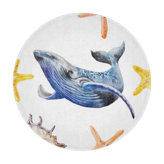 Planche À Découper Baleine à graphisme d'entreprise : Tableau de chan (Devant)