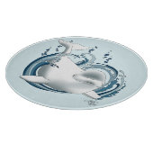 Planche À Découper Baleine Béluga Bleue (Coin)