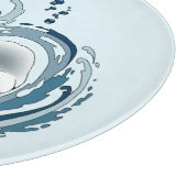 Planche À Découper Baleine Béluga Bleue (Coin)