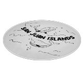 Planche À Découper Baleines des îles San Juan (Coin)