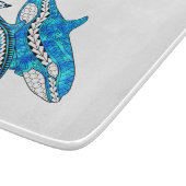 Planche À Découper Baleines Orca tribales (Coin)