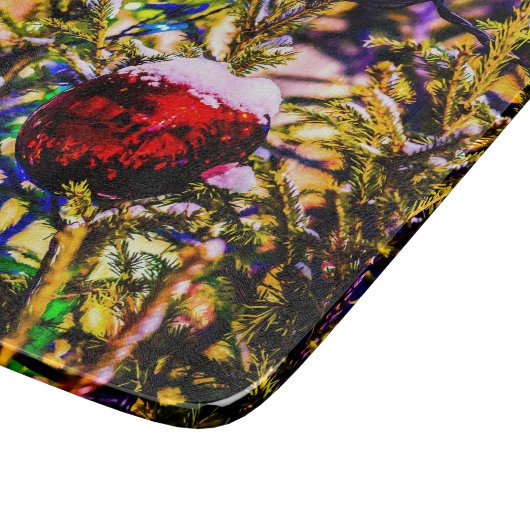 Planche À Découper Ball rouge Noël (Coin)