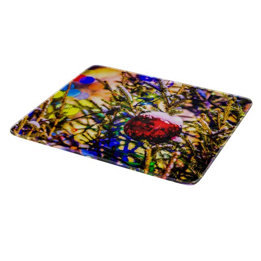 Planche À Découper Ball rouge Noël (Coin)