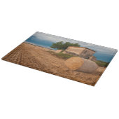 Planche À Découper Balle de foin dans un champ de Provence (Coin)