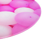 Planche À Découper Balloons Roses Festive Design Arrière - plan. (Coin)