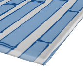 Planche À Découper Bambooey Bamboo Stripe in Blue Porcelain (Coin)