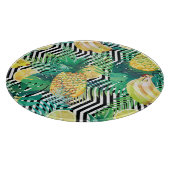 Planche À Découper Bananes exotiques citrons Tropical sans joint (Coin)