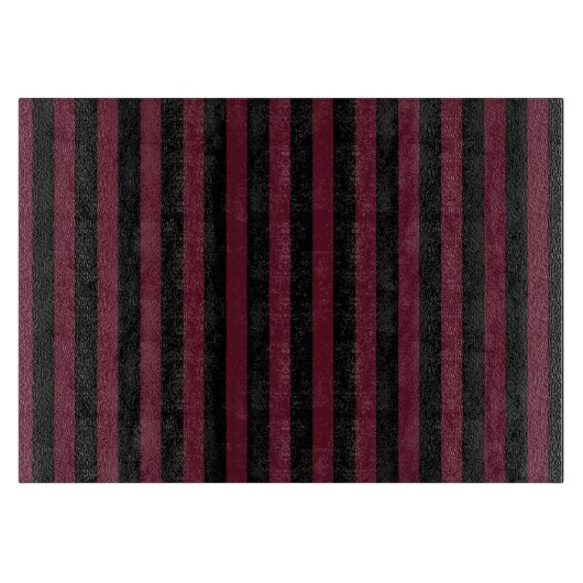Planche À Découper Bande bordeaux et noire (Devant)