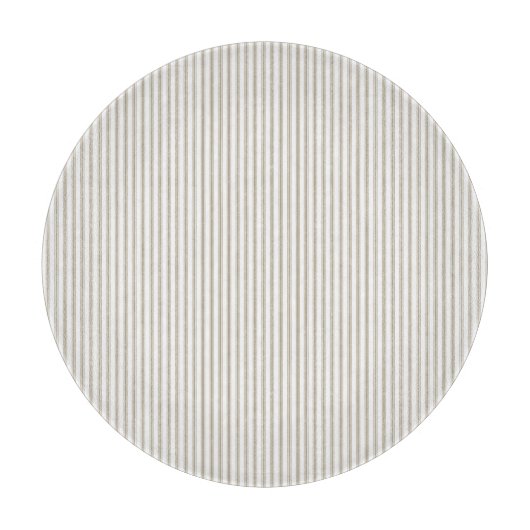 Planche À Découper Bande de cueillette beige et blanche (Devant)