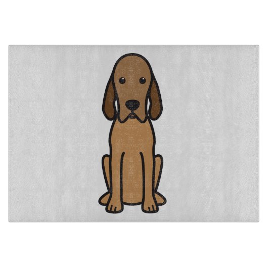Planche À Découper Bande dessinée de chien de Coonhound de Redbone (Devant)
