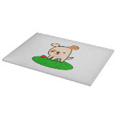 Planche À Découper Bande dessinée mignonne de chiot (Coin)