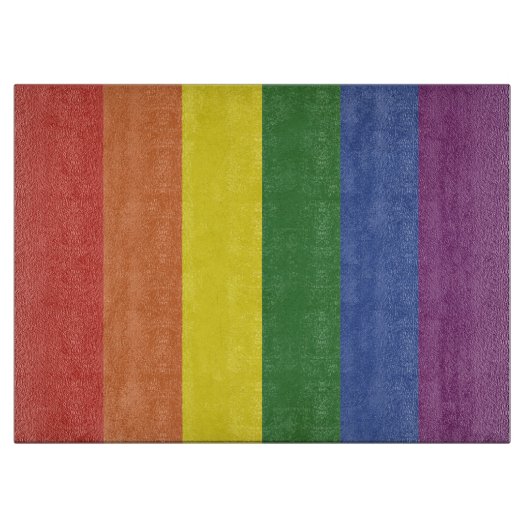 Planche À Découper Bandes arc-en-ciel (Devant)