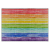 Planche À Découper Bandes arc-en-ciel inondées (Devant)
