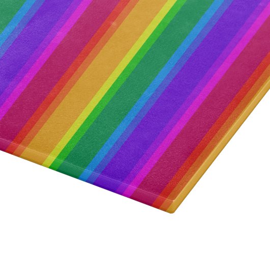 Planche À Découper Bandes arc-en-ciel irrégulières (Coin)