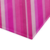 Planche À Découper Bandes de bonbons en couches - rose et fuchsia (Coin)